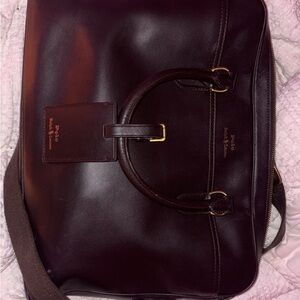 Polo by Ralph Lauren Brown Full-Grain Leather Briefcase